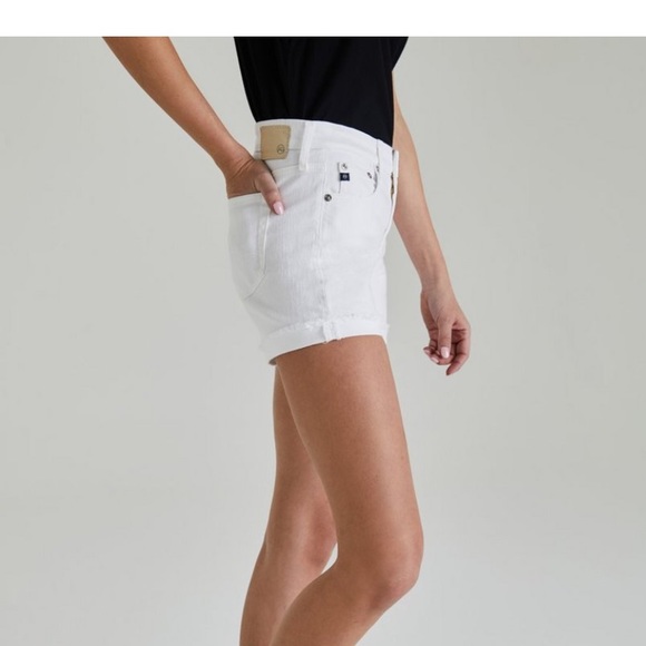 AG Adriano Goldschmeid The Hailey White Jean Short - Picture 3 of 14